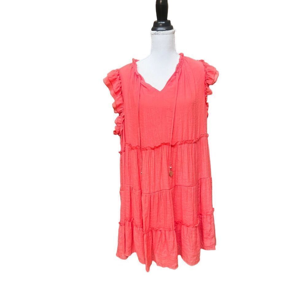 Indigo rose shift style dress with tie closure size 3x
